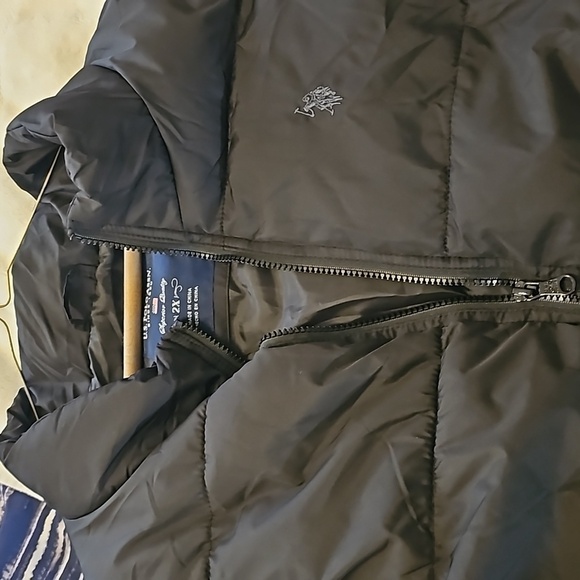 NWT U.S. POLO ASSN Puffer Vest  w Logo, Full Zip. 2X. Black - Picture 5 of 8